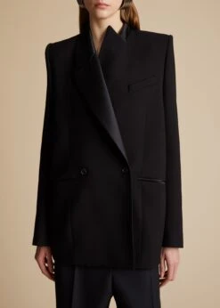 The Malek Blazer In Black -Fashion Girl Sales Shop MALEK BLACK 0044