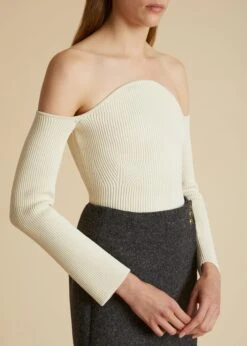 The Maria Top In Ivory -Fashion Girl Sales Shop MARIA IVORY 0028