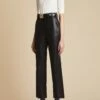 The Melie Pant In Black Leather