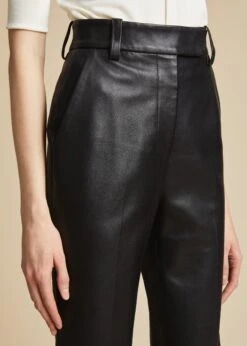 The Melie Pant In Black Leather -Fashion Girl Sales Shop MELIE BLACKLTHR 0056
