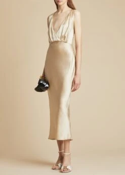 The Milo Dress In Ecru