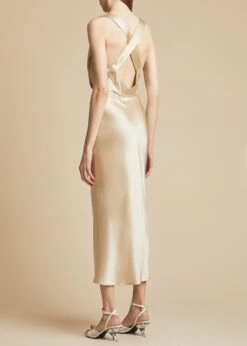 The Milo Dress In Ecru 8 The Milo Dress In Ecru -Fashion Girl Sales Shop MILO ECRU 0033