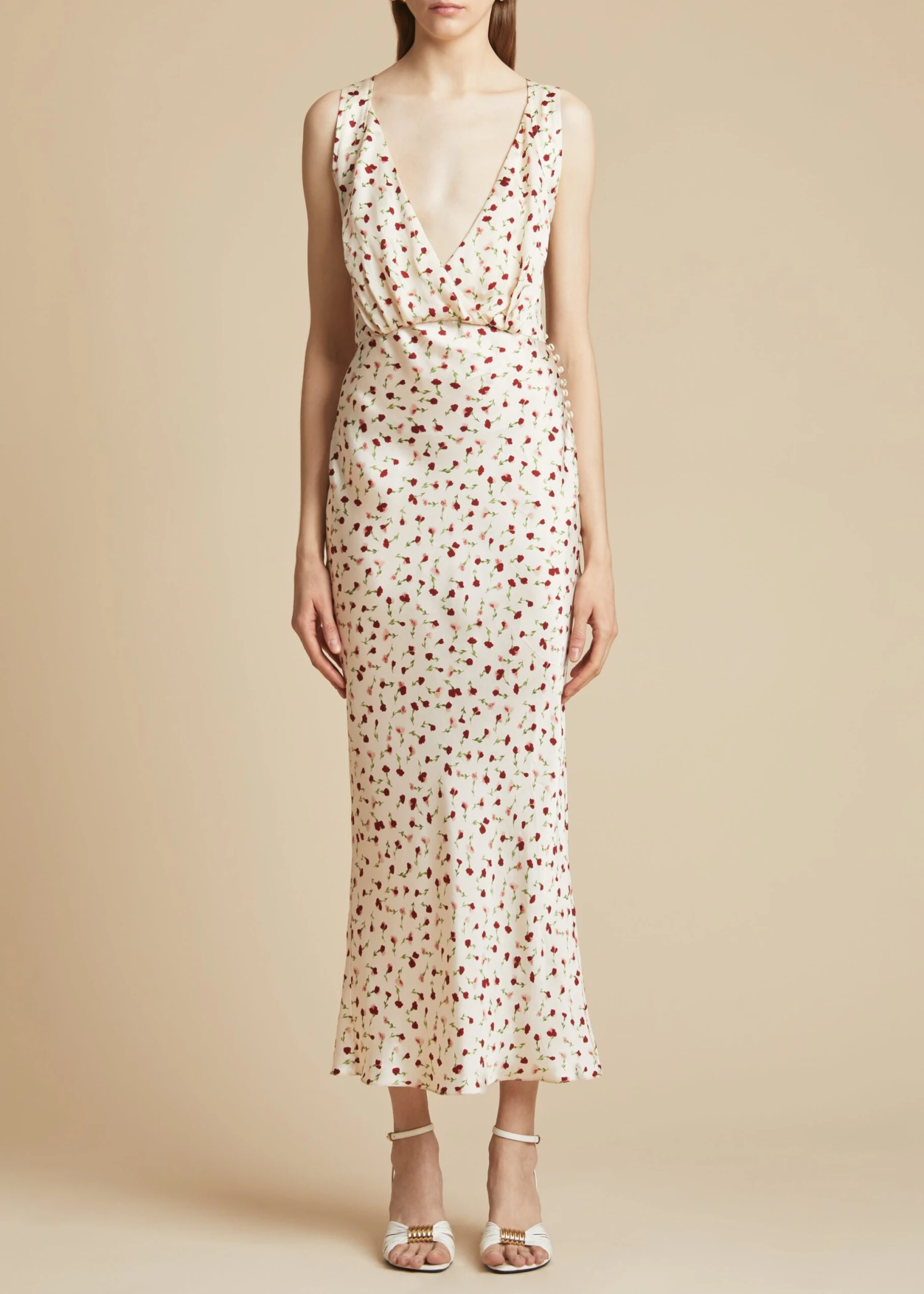 The Milo Dress In Rose Print 2 The Milo Dress In Rose Print - Image 2