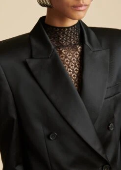 The Nathan Blazer In Black -Fashion Girl Sales Shop NATHAN BLACK 0128