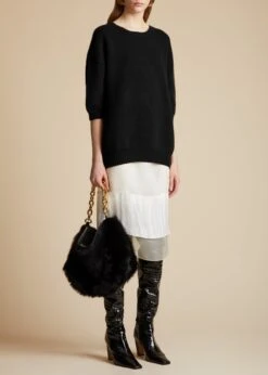 The Alleta Skirt In Cream With Lining