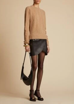 The Otis Skirt In Black Leather