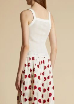 The Oylan Tank In Cream -Fashion Girl Sales Shop OYLAN CREAM 0009