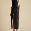 The Pepita Skirt In Black Leather