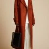 The Rennie Trench In Rust Suede