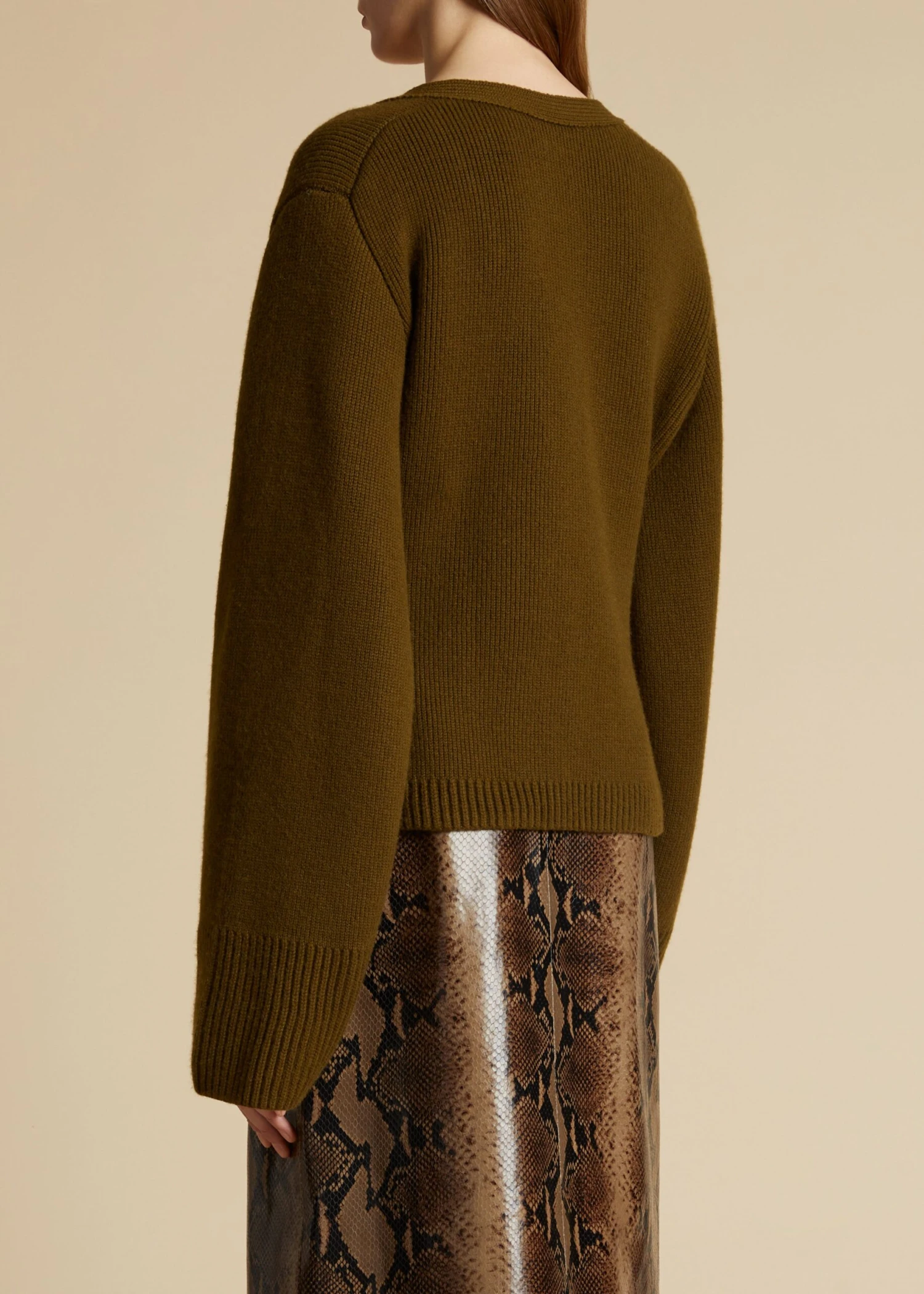 The Scarlet Cardigan In Avocado 3 The Scarlet Cardigan In Avocado - Image 3