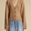 The Scarlet Cardigan In Camel