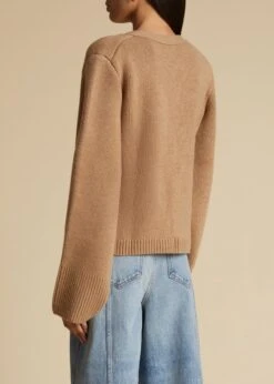 The Scarlet Cardigan In Camel -Fashion Girl Sales Shop SCARLET CAMEL 0008