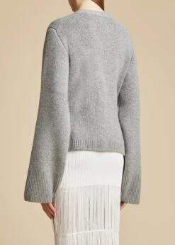 The Scarlet Cardigan In Warm Grey -Fashion Girl Sales Shop SCARLET WARMGREY 0039