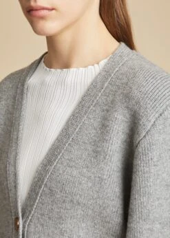 The Scarlet Cardigan In Warm Grey -Fashion Girl Sales Shop SCARLET WARMGREY 0049