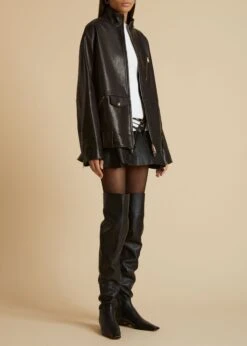 The Shallin Jacket In Black Leather