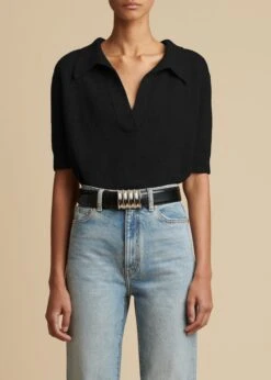 The Shrunken Jo Sweater In Black