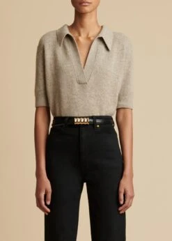 The Shrunken Jo Sweater In Sepia