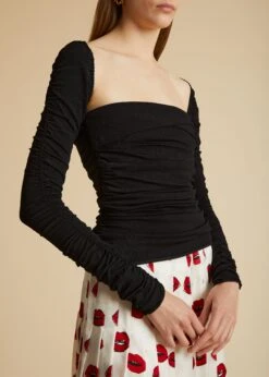 The Tala Top In Black -Fashion Girl Sales Shop TALA BLACK 0021