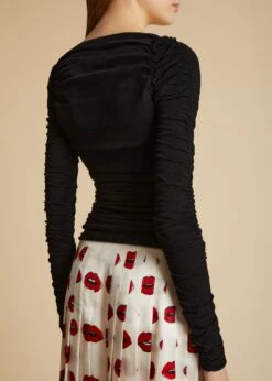 The Tala Top In Black -Fashion Girl Sales Shop TALA BLACK 0022