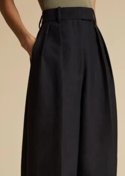 The Teyana Pant In Black Cotton -Fashion Girl Sales Shop TEYANA BLACK COTTON 0025