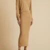 The Trina Dress In Beige