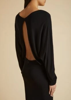 The Trina Dress In Black -Fashion Girl Sales Shop TRINA BLACK 0041