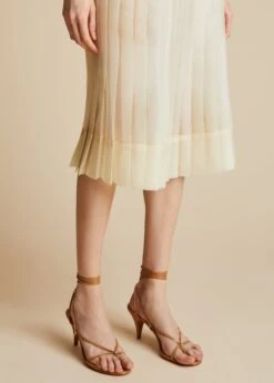 The Tudi Skirt In Cream -Fashion Girl Sales Shop TUDI CREAM 0009