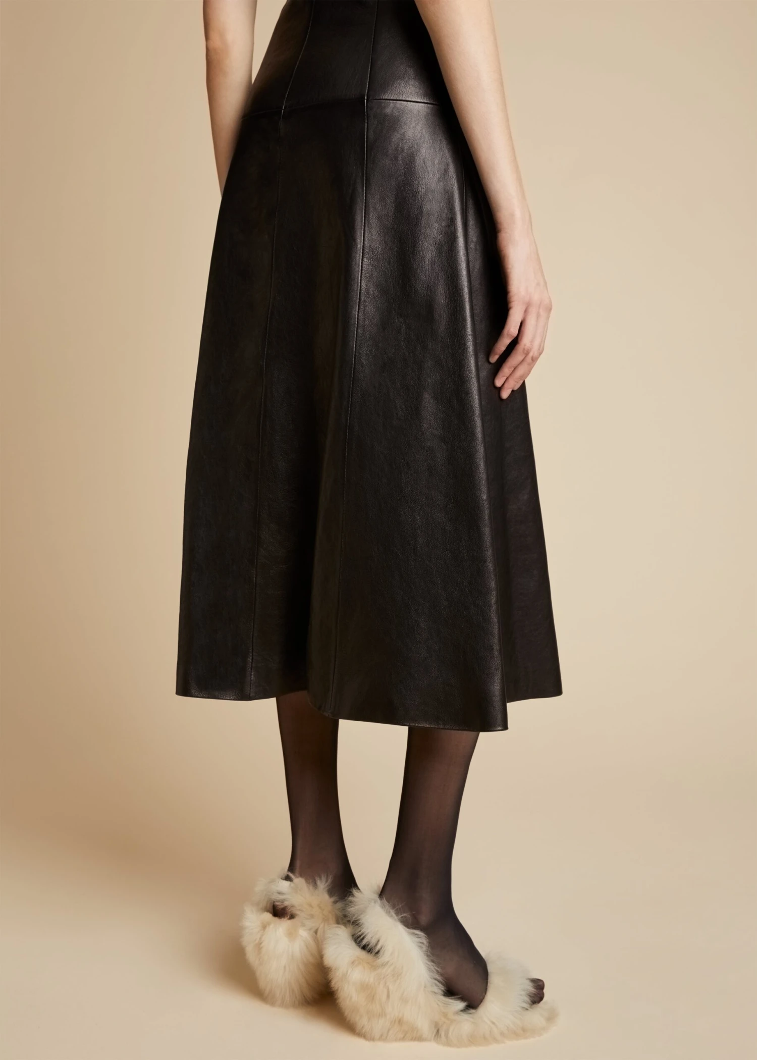 The Valerie Dress In Black Leather 4 The Valerie Dress In Black Leather - Image 4