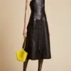 The Valerie Dress In Black Leather