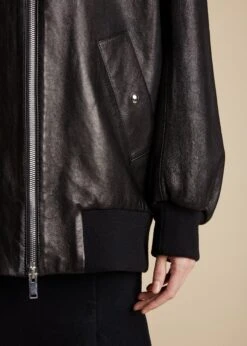 The Ziggy Jacket In Black Leather With Studs -Fashion Girl Sales Shop ZIGGY BLACKLEATHER 0017